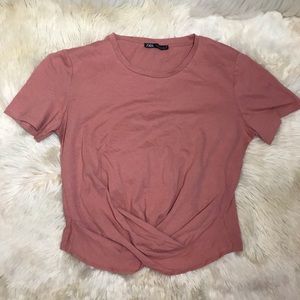Zara crop t-shirt